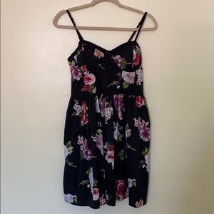 Black Band of Gypsies dress with flowers